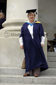Anne outside Portsmouth Guildhall