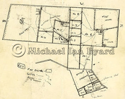 map of Beulah, 1953