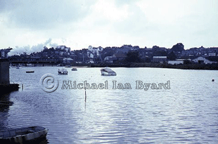 Upper Lymington River from Walhampton C1965